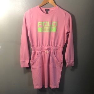 Polo Ralph Lauren vintage pink girls dress size XL
